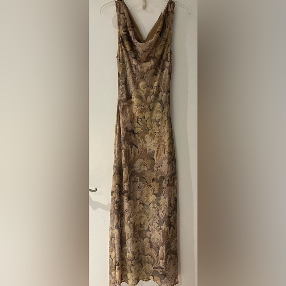 Hansen & Gretel Moss Maxi Dress Floral Cowl Neck Sleeveless Size S - Picture 4 of 13